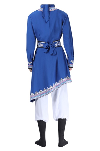 Order Mongolian Dance Costumes Design Mongolian Costumes Adult Chopsticks Dance Modern Men's Dance Costumes Performance Costumes Inner Mongolia SKDO009 detail view-4